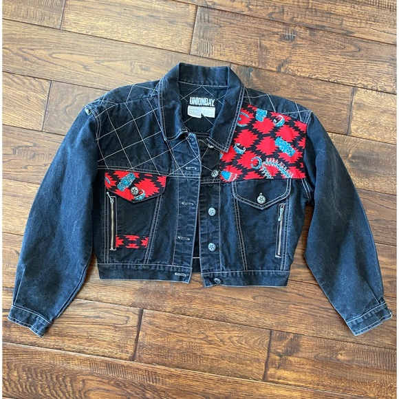 Vintage Jackets & Blazers - Vintage Unionbay Western Coastal Cowgirl Denim Jacket